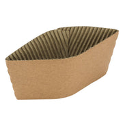 [1,000 ct] Coffee Cup Sleeves Traditional Corrugated Coffee Cup Jackets for 10 oz to 24 oz Cups, Recyclable & Disposable (C5300 Kraft) by Karat – Model C5300 (Kraft)
