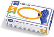 Medline FG2501H FitGuard Nitrile Exam Gloves, Small, Dark Blue (Box of 250)
