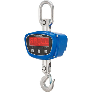 LED Digital Crane Scale w/Remote by Global Industrial – Aluminum Alloy, Blue, Model OP-924A-500-PL-Upgrade