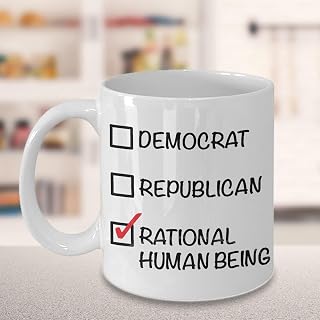 Libertarian Rational Human Being Independent Voter Political Junkie Sarcastic Novelty Coffee Mug 11 oz