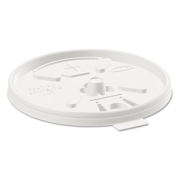 Dart 16FTLS Translucent Lift N' Lock Lid With Straw Slot (Case of 1,000)
