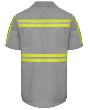 Red Kap 4X-Large / Grey With Yellow/Green Visibility Trim / Standard Tops