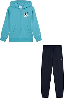 Champion Legacy Boys' Graphics Sweatsuit, XXS, Light Blue, Light Blue, XXS