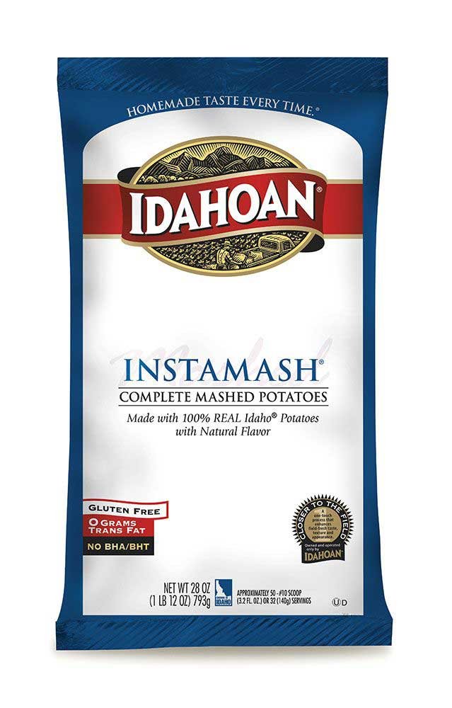 Seasoned Instamash Mashed Potato Flakes by Idahoan – 1.75 Pound, Pack of 12