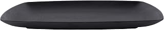 Elite Global Solutions JW7312-B Rectangular Platter, 12 1/4" x 8 1/2" x 1 1/8" h., Melamine, Black (Pack of 6) | Dishwasher safe, Shatterproof, Buffet, Dinner portion, Stackable, Great for Entrees, Salads, Desserts and Appetizers