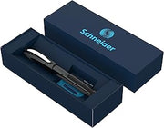 Schneider Ray Rollerball Pen Gift Set in Cardboard Case (Including Standard Ink Cartridges, Suitable for Right and Left Handed Users) Onyx