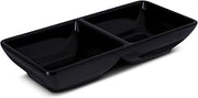 Carlisle FoodService Products 086203 Melamine Double Square Ramekin, 4 oz. Capacity, 5-3/4" x 2-3/4 x 1", Black