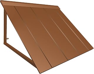Awntech Houstonian 3 ft Steel Open Awning, 44" W x 24" H x 24" D, Bronze