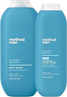 Method 2-in-1 Shampoo and Conditioner and Body Wash, Glacier + Granite
