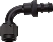 Pushlock Hose End Black 90 Deg Elbow -16