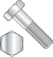 BBI 494005, Hex Bolt, 1/4-20x1, Grade A, Steel, Zinc CR+3, UNC, A307, 150/Pk