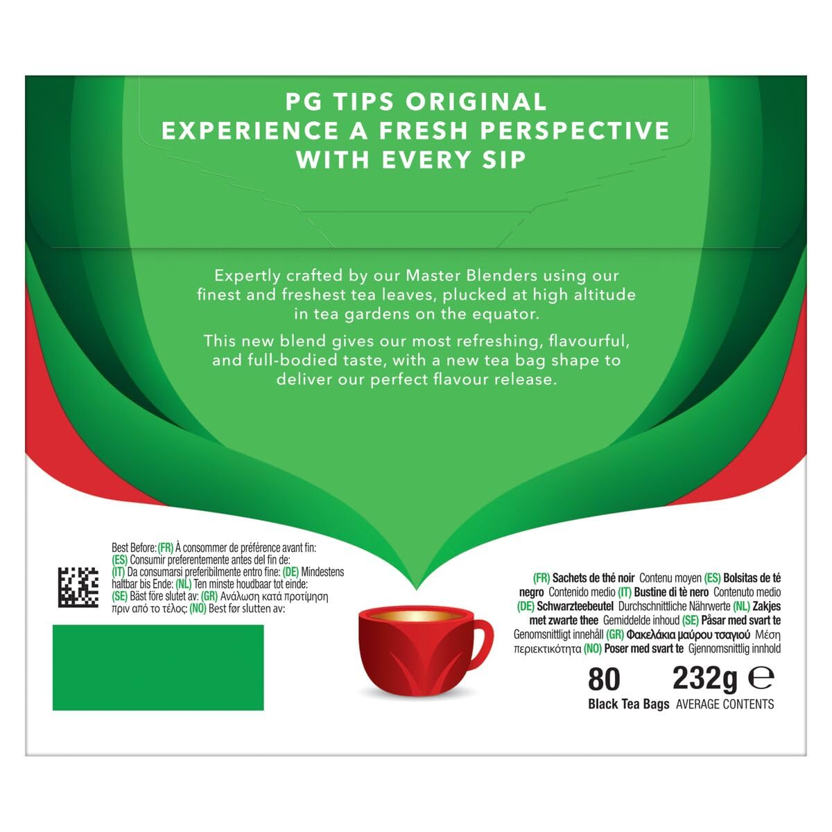 80 Original Non-Pyramid Black Tea Bags (Count of 80) by PG Tips – Pack of 80, Model 24031202