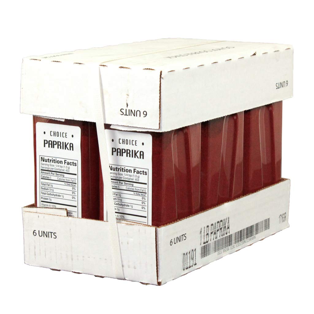 Paprika, 1 Pound -- 6 per case. by C.F. Sauer Foods – 16.0 Ounce (Pack of 6), Pack of 6