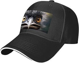 Emu Baseball Cap for Unisex, Adjustable Running Hats for Outdoor Activities, Breathable Hat