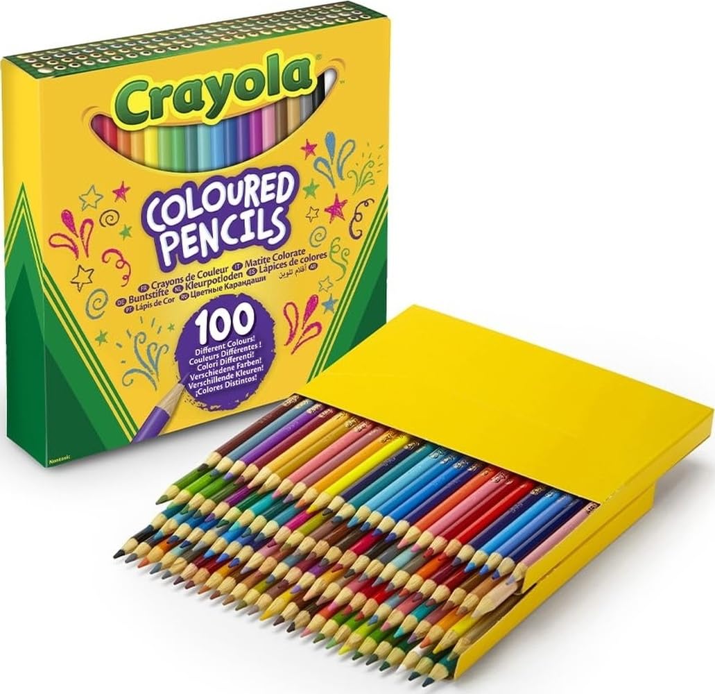 Crayola 1 Count (Pack of 100) / Multicolored / Stick Colored Pencils