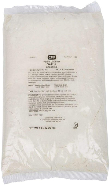 Yellow Cake Mix by Continental Mills – 80 Ounces, Pack of 6