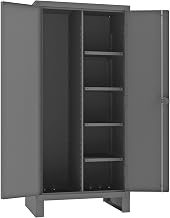 Durham Extra Heavy Duty Welded 12 Gauge Steel Lockable Maintenance Cabinet, HDJC243678-4S95, 1025 lbs Shelf Capacity, 24" Length x 36" Width x 78" Height, 4 Shelves