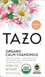 TAZO Calm Chamomile Herbal Tea Bags, Caffeine Free Blend, 16 Total Tea Bags