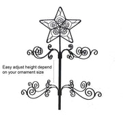 HOHIYA Rotating Ornament Tree, 24 Inch, 36 Hooks, Black