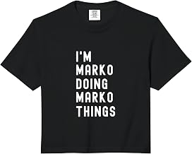 I'm Marko Doing Marko Things Comfort Colors Crop Top