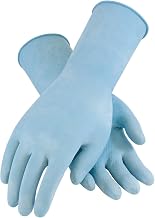 Assurance 48-L185B/S Unsupport Latex 18 Mil 12 Inch Flocked Honeycomb Blue S