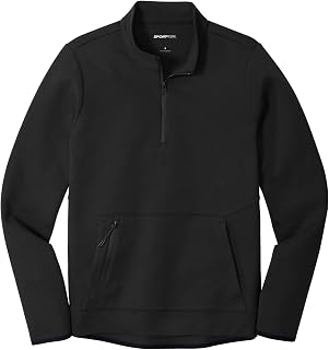 SPORT-TEK Unisex Triumph Quarter Zip Pullover Black