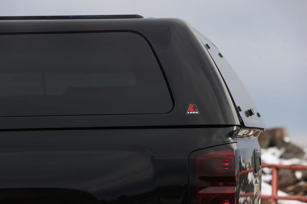 Domed Emblem Replacements (Cap Domed Emblem) by LEER – Aluminum, Black