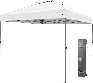 E-Z UP Patriot ONE-UP Technology Vented Shelter, 10' x 10', White