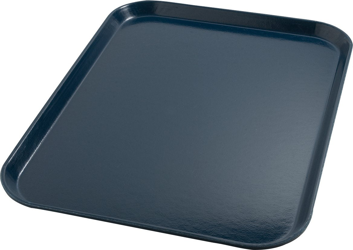 Fiberglass Hospital Fast Food Tray by DINEX – 20" x 15" x 0.5", Blue, Model DX1089M50