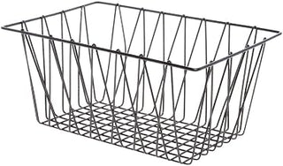 HUBERT Metal Storage Basket Rectangular Espresso - 18"L x 12"W x 8"H