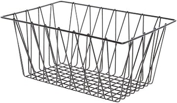 HUBERT Metal Storage Basket Rectangular Espresso - 18"L x 12"W x 8"H