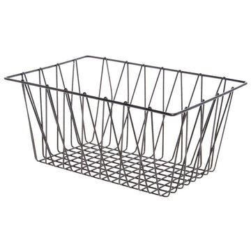 Metal Storage Basket Rectangular Espresso - 18"L x 12"W x 8"H by HUBERT – Metal, Espresso, Model WCH0326-79709