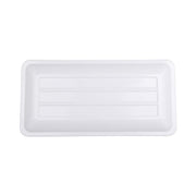 18" x 9" White Rectangular Heavy-Duty Melamine Plastic Serving Platter by Elite Global Solutions – 18" x 9", Melamine, White, Model M189RC-W