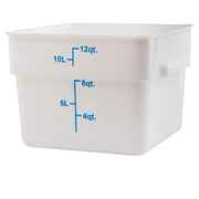 Winco 12 Quart / Container / White Containers