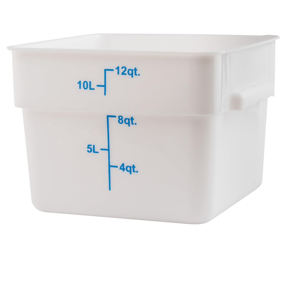 Winco 12 Quart / Container / White Containers
