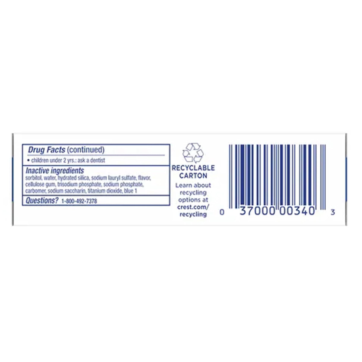 Cavity Protection Toothpaste - 0.85 oz - 2 pk by Crest – 0.85 Ounce (Pack of 2), Pack of 2, Model PG-832B