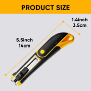 Plexiglass Cutter Acrylic Cutting Knife and 13 Pcs Blade Set by Steelite – SK5, Yellow, Model AZ6043