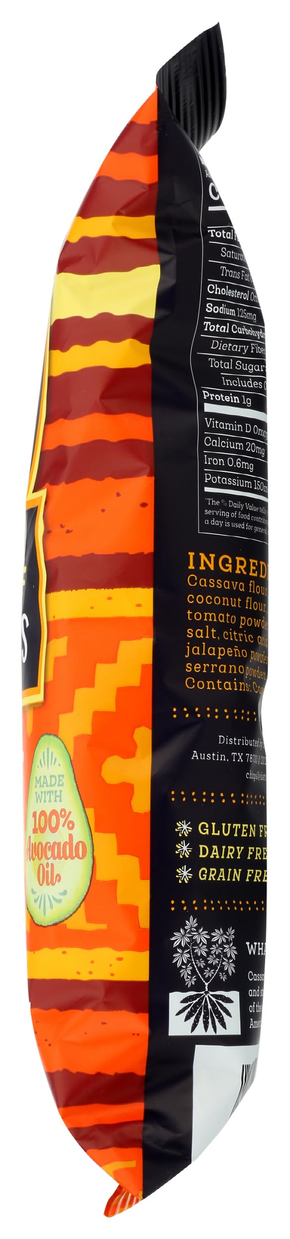 Siete Nacho / 4 Ounce (Pack of 1) / Orange Tortilla