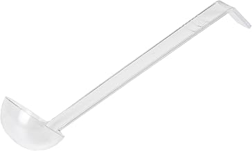Thunder Group 8.5" 0.75 oz one piece polycarbonate ladle, clear color, comes in each