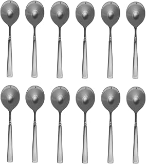 Oneida Easton 18/10 Stainless Steel Round Bowl Soup Spoon (Set of Twelve)