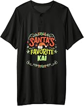 Men's Santa's Favorite Kai Christmas Kai Name Personalized Adult & Youth Baseball Jersey
