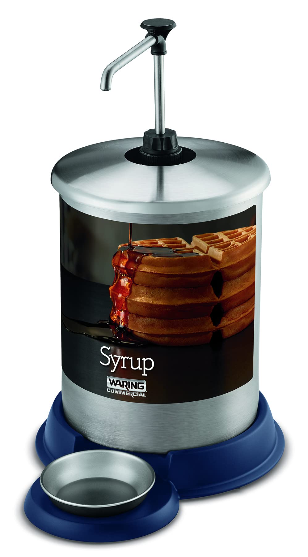 Commercial 1-Gallon Syrup Dispenser by Waring – 1 Gallon, 3.8 liters, Stainless Steel, Model WSD1G