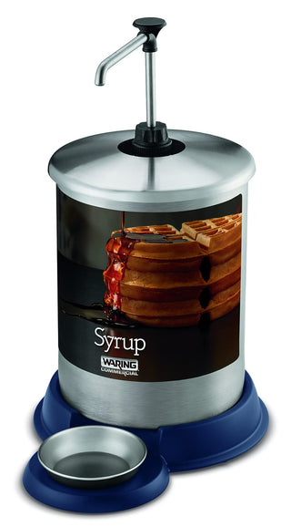 Commercial 1-Gallon Syrup Dispenser by Waring – 1 Gallon, 3.8 liters, Stainless Steel, Model WSD1G
