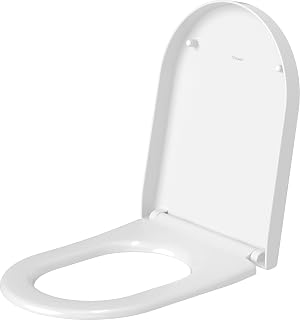Duravit Universal Toilet Seat Elongated White High Gloss, Stainless Steel Hinges