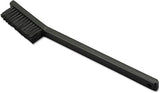 Weiler 99383 0.10" Wire Size, 6-1/2" X 1/2" Block Size, 4 X 15 No. Of Rows, Straight Black Nylon Bristles, Plastic Block, Small Hand Scratch Brush, Made in the USA