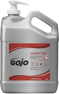 GOJO Cherry Gel Pumice Hand Cleaner, Pump Bottle, 1ct x 1 Gal - 2358-02