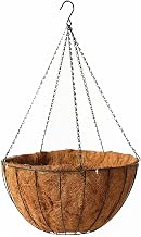 20" Classic Master Gardner Planter Green with Coco Moss Liner and 5-Strand Chain Hanger