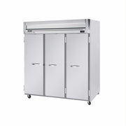 HFP3-5S Horizon Series Three Section Solid Door Reach-In Freezer 74 cu.ft. Capacity Stainless Steel Front and Sides Aluminum Interior by Beverage Air – Model HFP35S