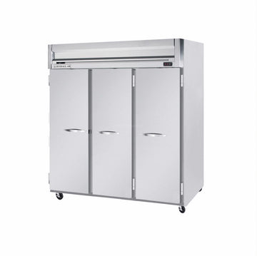 HFP3-5S Horizon Series Three Section Solid Door Reach-In Freezer 74 cu.ft. Capacity Stainless Steel Front and Sides Aluminum Interior by Beverage Air – Model HFP35S