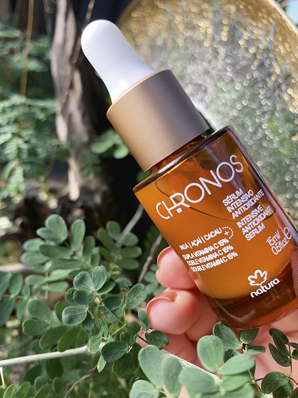 Chronos Intensive Anti-Oxidant Serum - g 15% Vitamin C Serum - Protects from Oxidation with Inga by natura – 1.01 Fl Oz (Pack of 1)